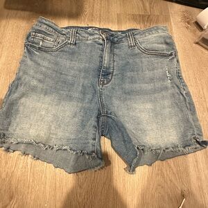Seven7 Light Blue Jean Shorts